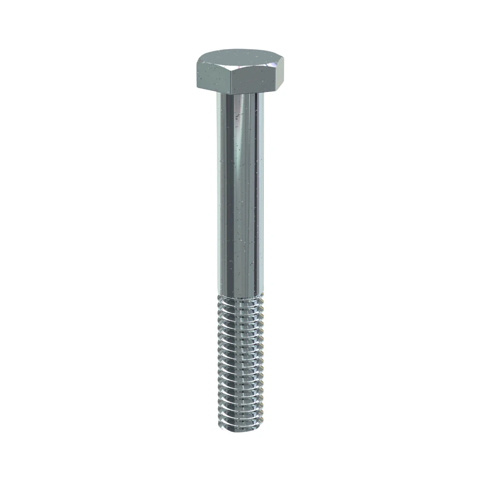 Vis à tête hexagonale Série standard - Acier traité zinc/nickel