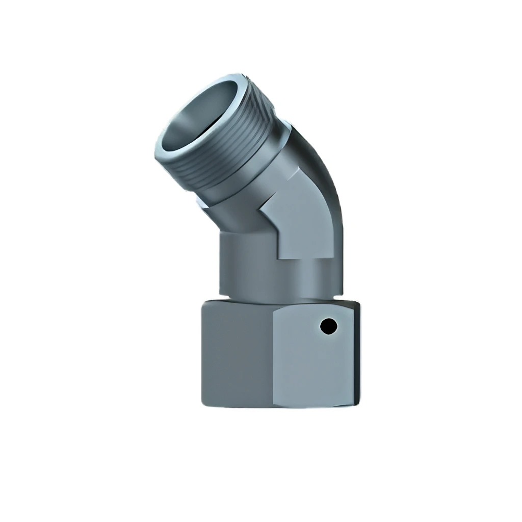 [PR#IE155 / STA FEL 6 TLM] Coude Orientable 45° Male/Femelle Série L (Légère) - Acier (6L (M12x1.5))