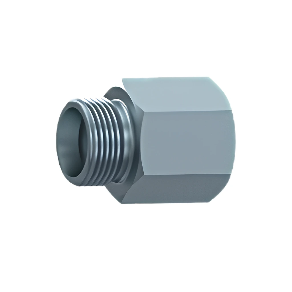 [PR#IE354 / STA GAIL 6 R 1/8] Union Droit Femelle BSP (Gaz) Cylindrique Série L (Légère) - Acier (6L (M12x1.5), 1/8" BSP)