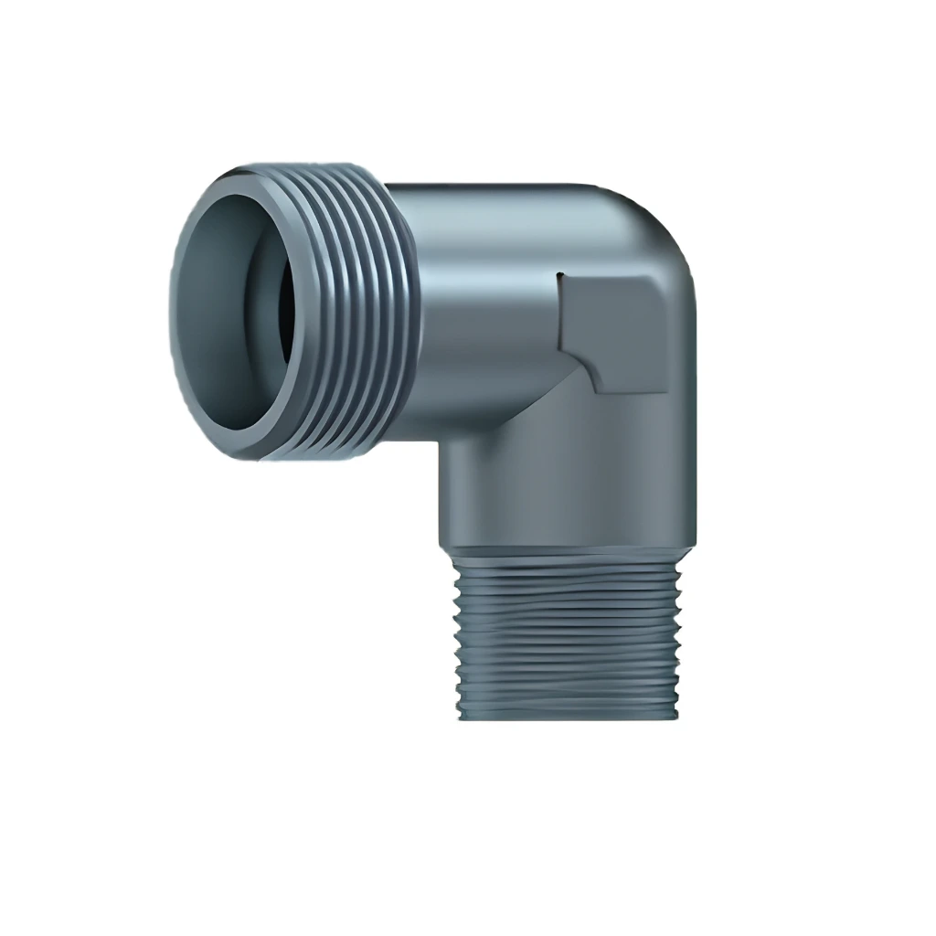 [PR#IE422 / STA CKL 6 R 1/8] 90° Male BSP Tapered Elbow L (Light) Series - Steel (6L (M12x1.5), 1/8" BSP)