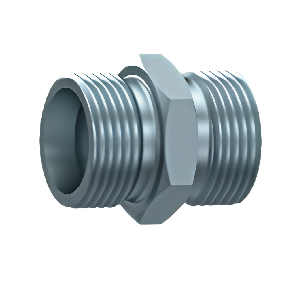 [PR#IG001 / STA DS 6] Double Straight Union Male/Male S (Heavy) Series - Steel (6S (M14x1.5))