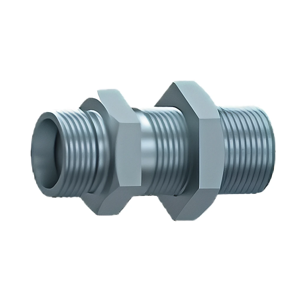 [PR#IG057 / STA SVS 6] Double Bulkhead Union Male/Male S (Heavy) Series - Steel (6S (M14x1.5))