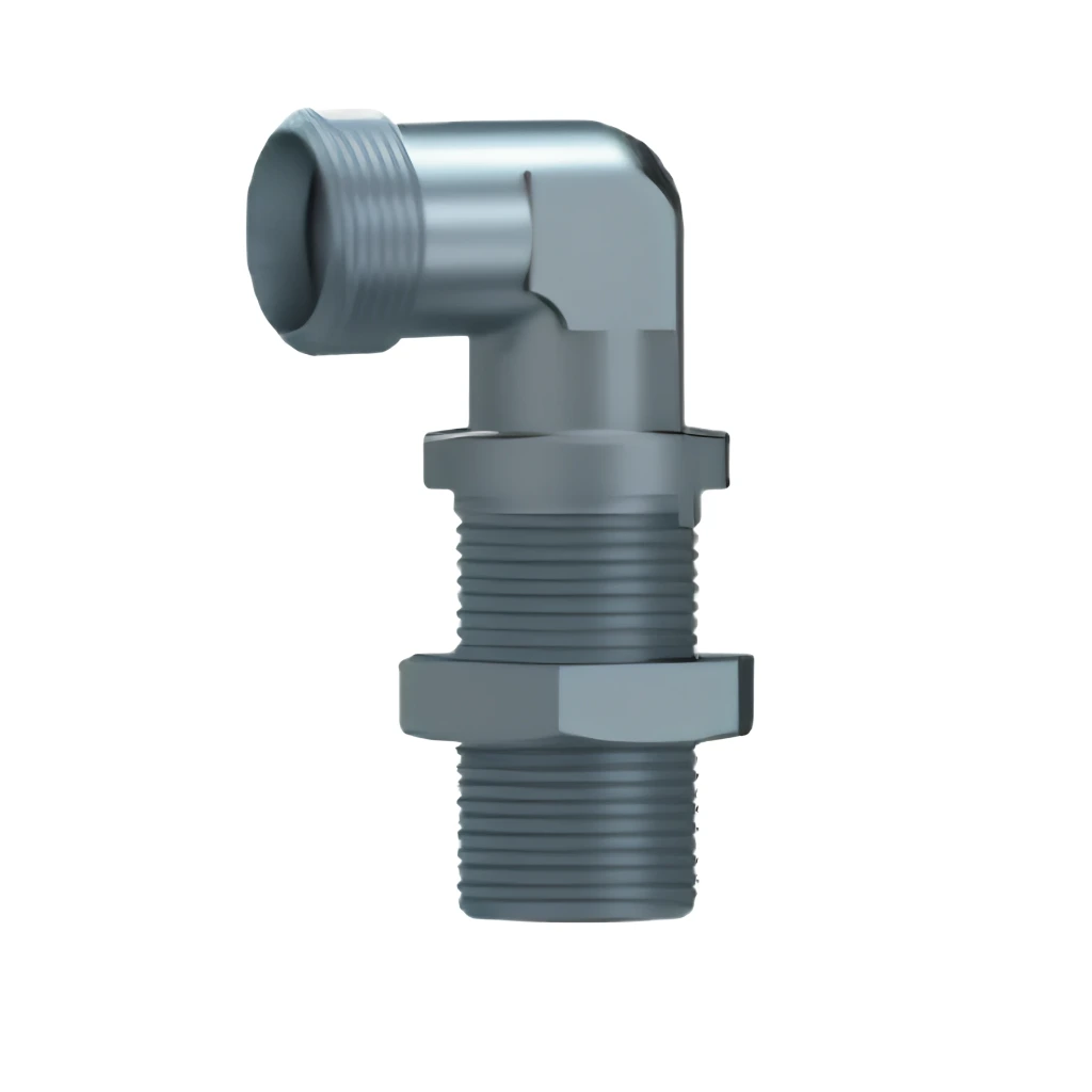 [PR#IG071 / STA USVS 6] Equal Bulkhead Elbow Male/Male S (Heavy) Series - Steel (6S (M14x1.5))