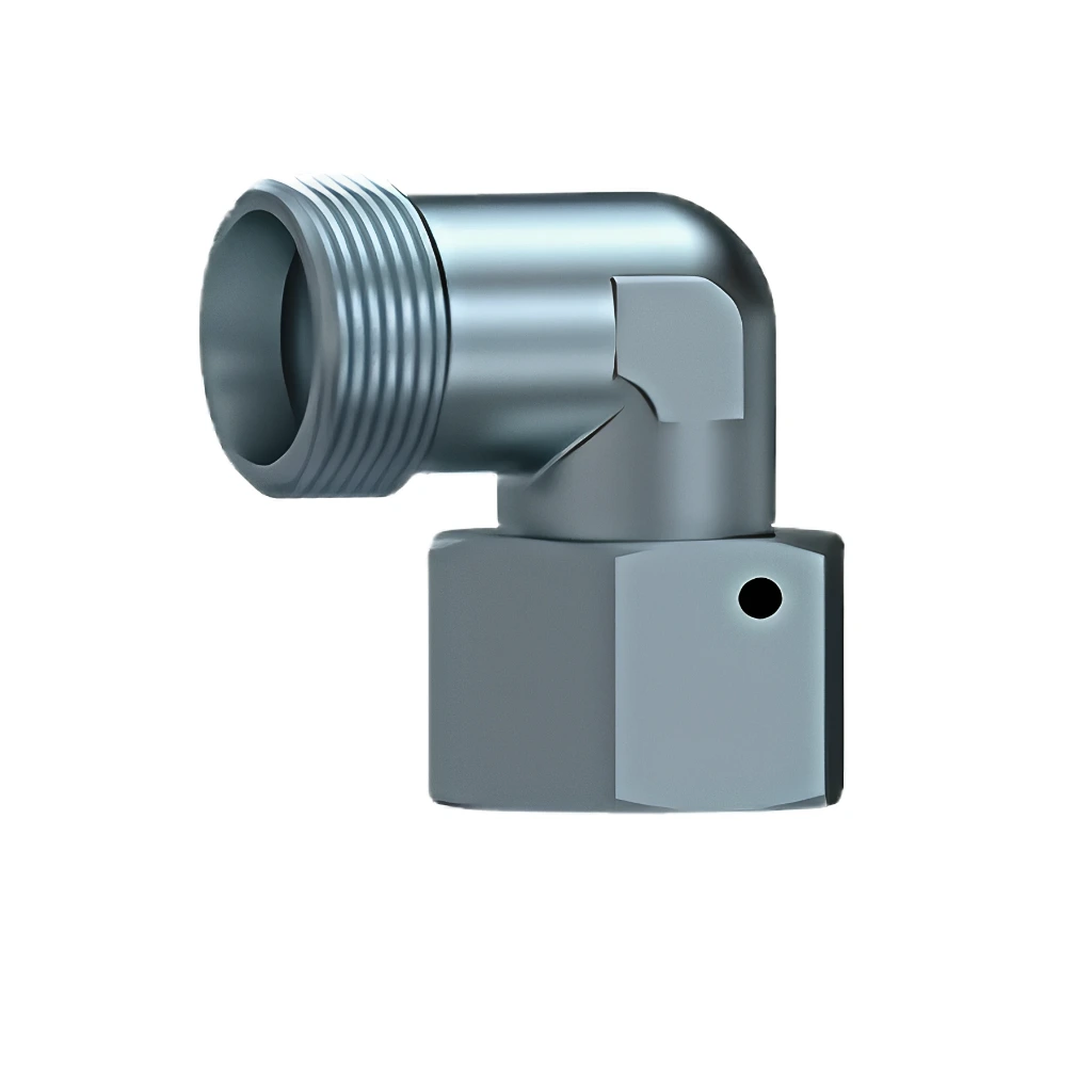 Coude Orientable 90° Male/Femelle Série S (Lourde) - Acier
