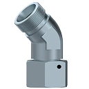 Adjustable 45° Elbow Male/Female S (Heavy) Series - Steel